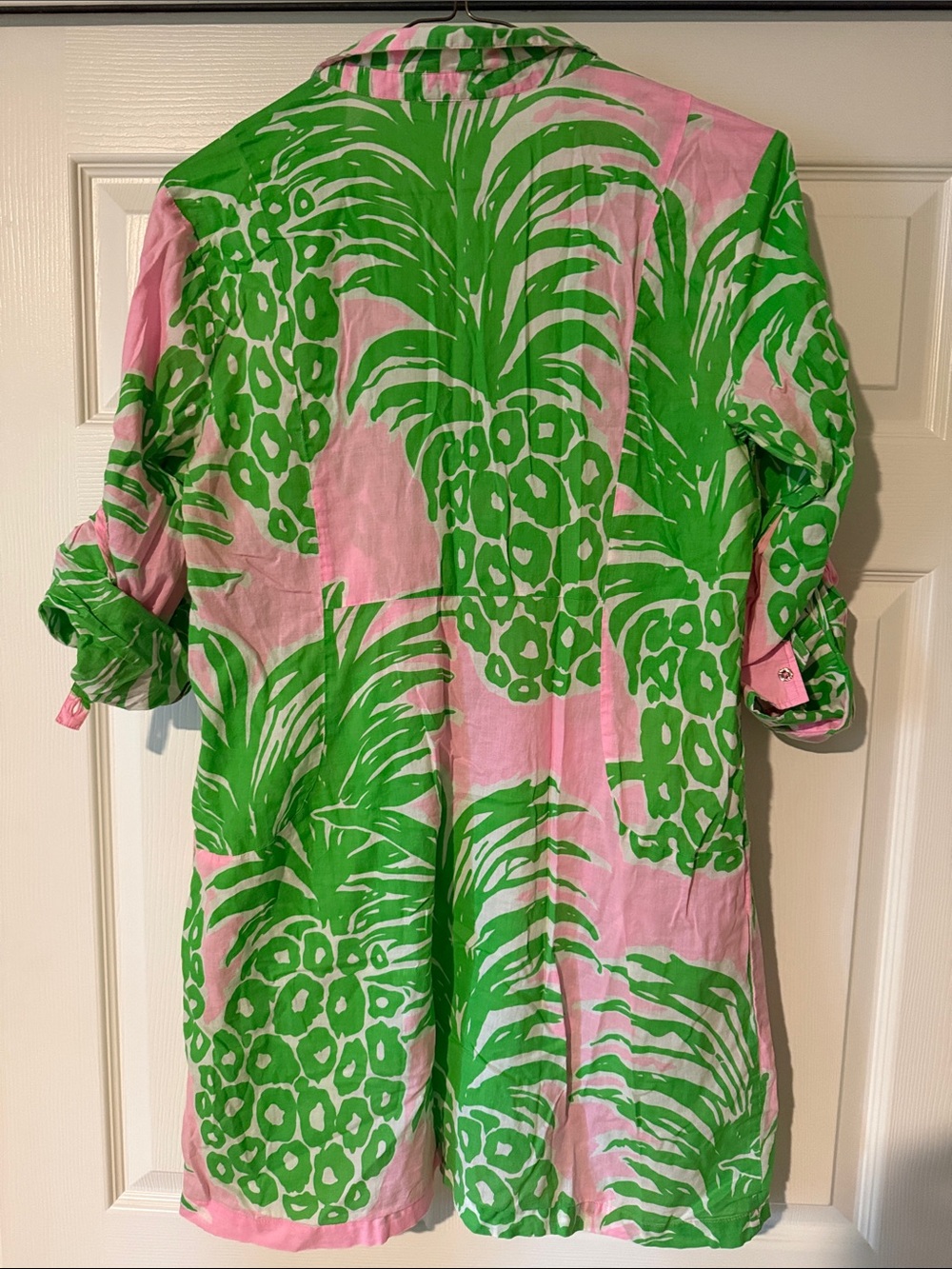 Lilly Pulitzer Pink and Green Tropical Swim Coverup - Picture 10 of 15